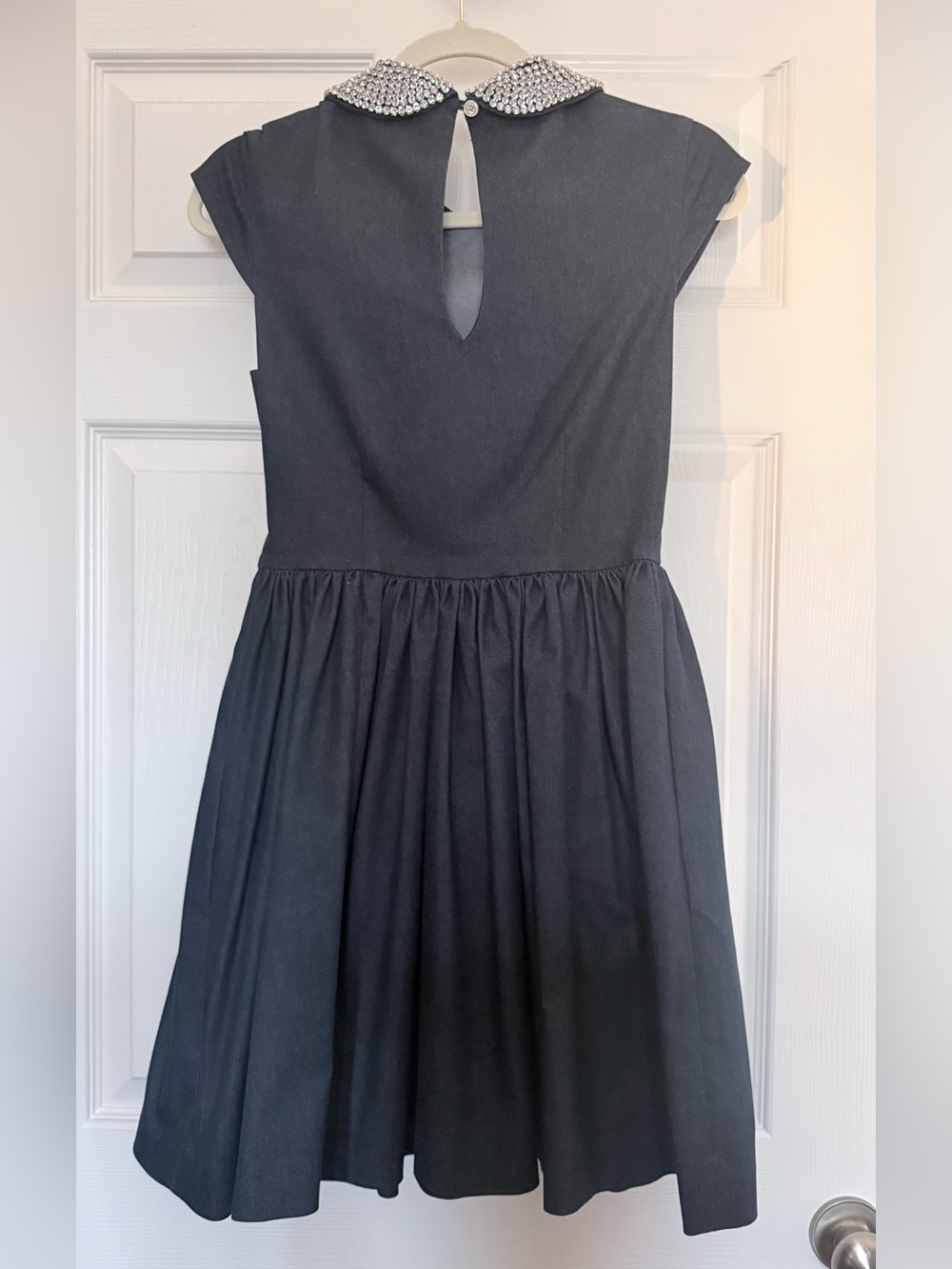 kate spade Kimberly Fit-and-Flare Dress with Embellished Peter Pan Collar - Picture 3 of 5